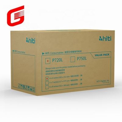 히티 P750L 사진 종이 및 리본 인쇄 키트 4x6 사진 배송 DHL UPS TNT FEDEX