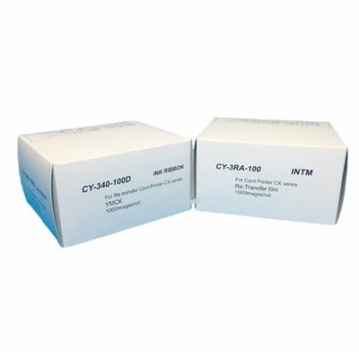 YMCK 리본 및 CY-3RA-100 재 전송 필름 CY-340-100D 프린터에 대한 완벽한 선택