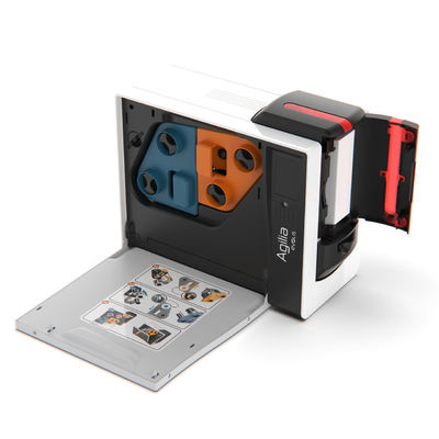 600 dpi 해상도와 USB 2.0 이더넷 인터페이스의 Evolis Agilia 리트랜스퍼 카드 프린터