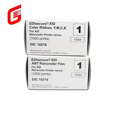 Matica Edisecure XID8300 카드 프린터 DIC10216 컬러 리본 및 DIC10319 필름