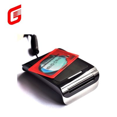 외부 블랙 S9 RS232 / USB 콘택트리스 스마트 IC 카드 리더