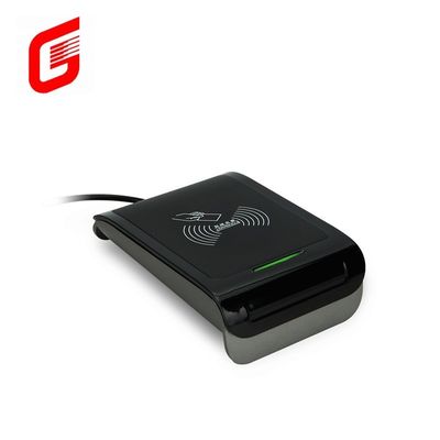 외부 블랙 S9 RS232 / USB 콘택트리스 스마트 IC 카드 리더