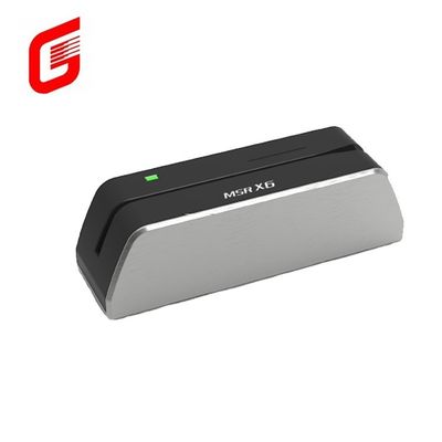 플라스틱 MSR-X6 마그네틱 스트라이프 스마트 USB 카드 리더 작가 1 슬롯의 멀티
