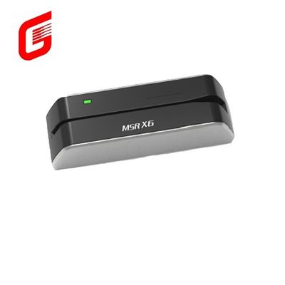 플라스틱 MSR-X6 마그네틱 스트라이프 스마트 USB 카드 리더 작가 1 슬롯의 멀티