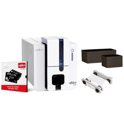 에볼리스 에디키오 플렉스 태그 프린터 이름 카드 12 점/mm 300dpi USB 이더넷 전체 태그