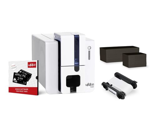 에볼리스 에디키오 플렉스 태그 프린터 단면 12점/mm 300dpi USB 이더넷 호텔 카드