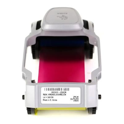 인쇄 200 인쇄 / 롤 YMCKO Zebra ZC100 카드 프린터 800300-250CN에 대한 컬러 리본