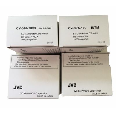 CY-340-100D YMCK 리본 및 CY-3RA-100 CY-340-100 프린터에 대한 재 전송 필름 선택