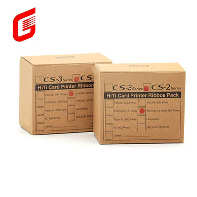 CS-2 호환 YMCKO-C6 컬러 리본 HITI CS-220e 카드 프린터 400 인쇄 / 롤
