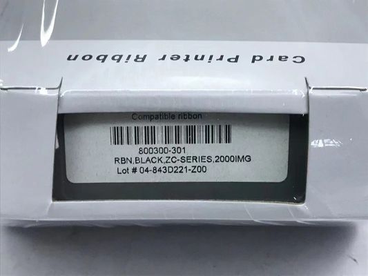 호환 리본 Zebra ZC100 ZC150 아이디 카드 프린터 800300-301 2000 인쇄 / 롤