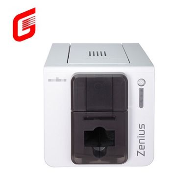 CR80 카드용 고속 컬러 YMCKO Evolis Zenius 단면 PVC 아이디 카드 프린터