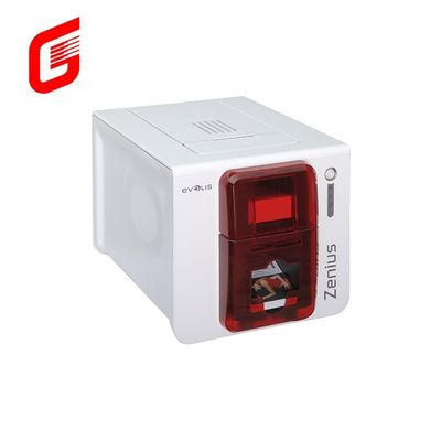 CR80 카드용 고속 컬러 YMCKO Evolis Zenius 단면 PVC 아이디 카드 프린터
