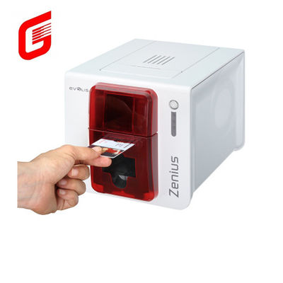 CR80 카드용 고속 컬러 YMCKO Evolis Zenius 단면 PVC 아이디 카드 프린터