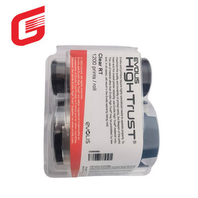 Evolis AGILIA 리본 플라스틱 카드 프린터 투명한 보이지 않는 파란색 자외선 열 리본 RT4F101C100