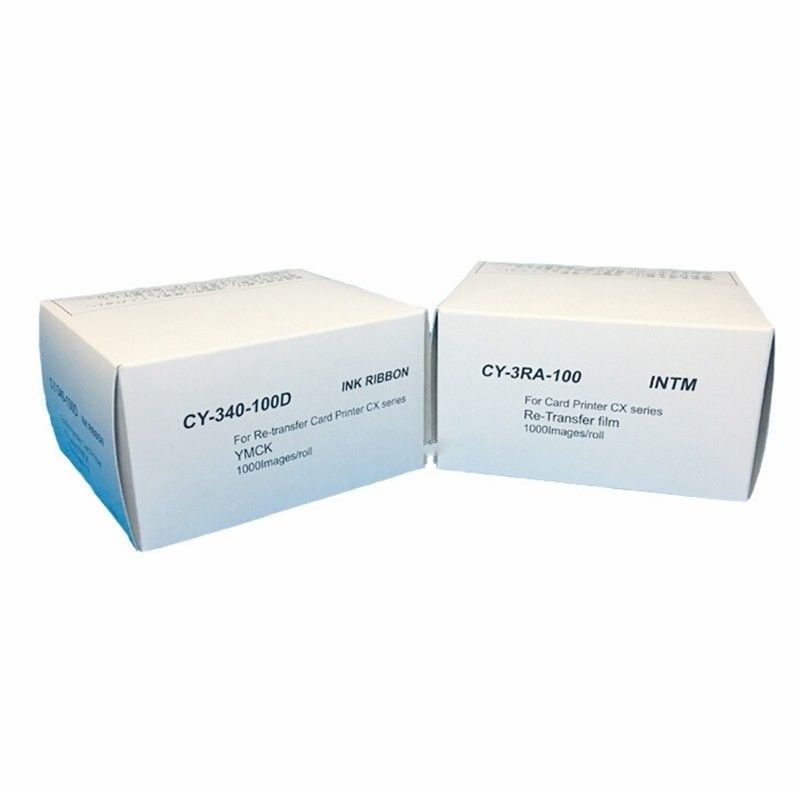 YMCK 리본 및 CY-3RA-100 재 전송 필름 CY-340-100D 프린터에 대한 완벽한 선택