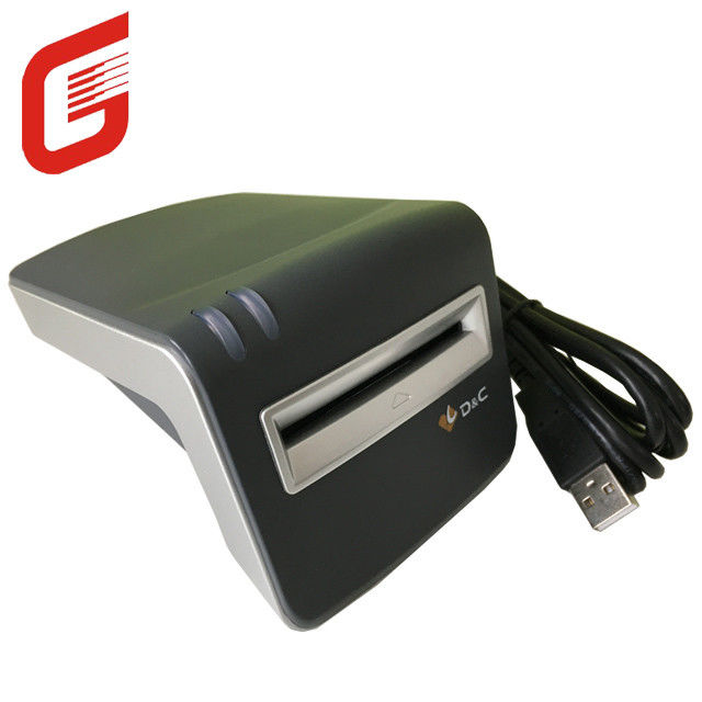 사용자 친화적 인 D C T6-U-I 350g 무게와 1.5M USB 케이블을 가진 연락 IC 카드 리더
