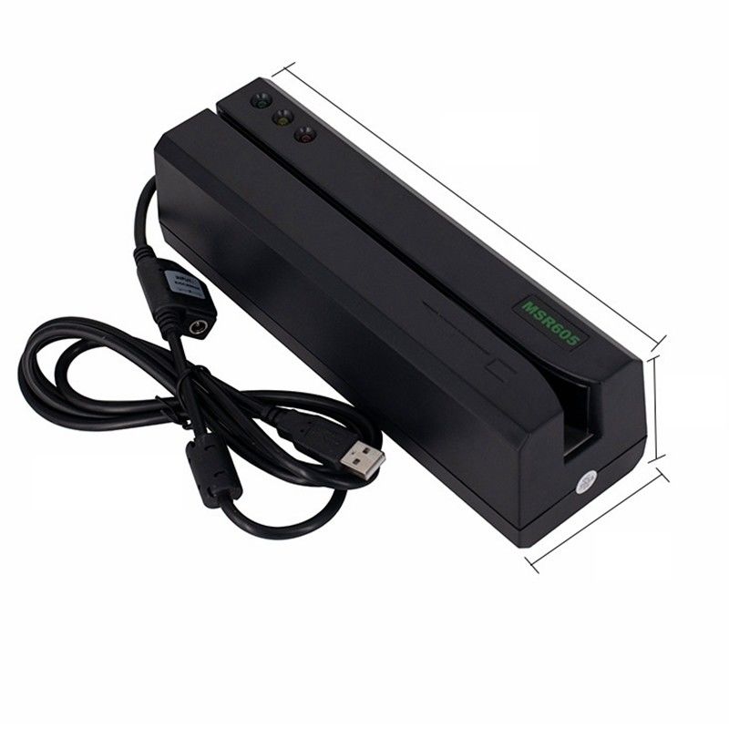 MSR605 윈도우용 마그네틱 스트라이프 카드 리더 라이터 USB 3 트랙 및 소프트웨어 제품군