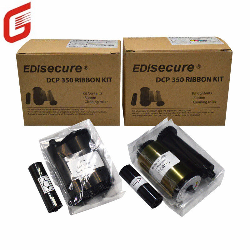 오리지널 DIC10580 YMCKO 컬러 리본 키트 DCP 350 ID 카드 프린터 롤당 250 이미지