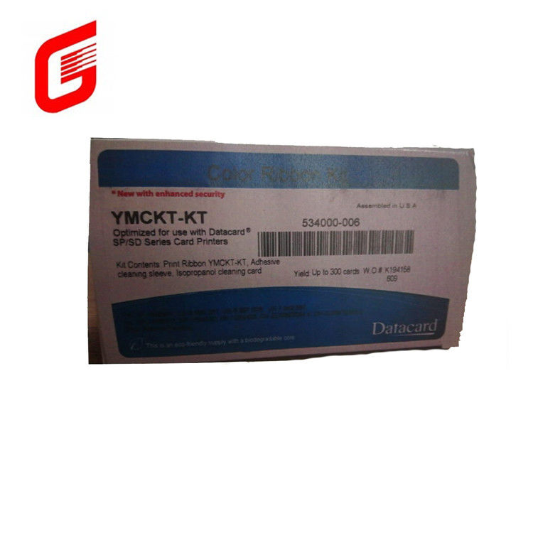 300 프린트 데이터 카드 CD800 리본 YMCKF-KT 형광 리본 534000-006과 호환