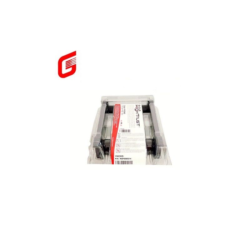 에볼리스 R5F008S14 YMCKO 리본 프리마시 제니우스 PVC 신분증 인쇄기 R5F008S140을 교체