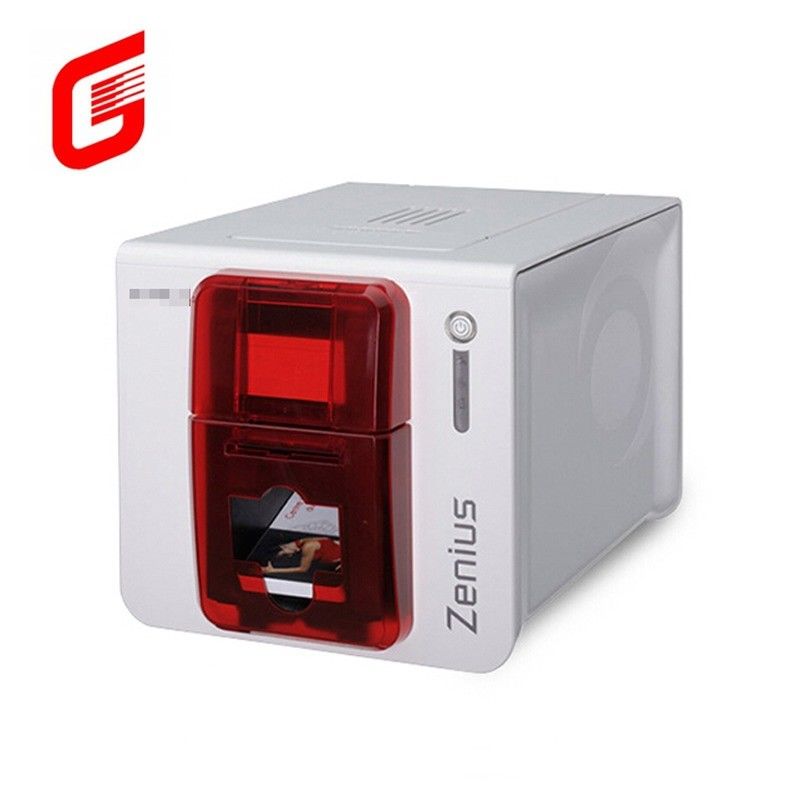 CR80 카드용 고속 컬러 YMCKO Evolis Zenius 단면 PVC 아이디 카드 프린터