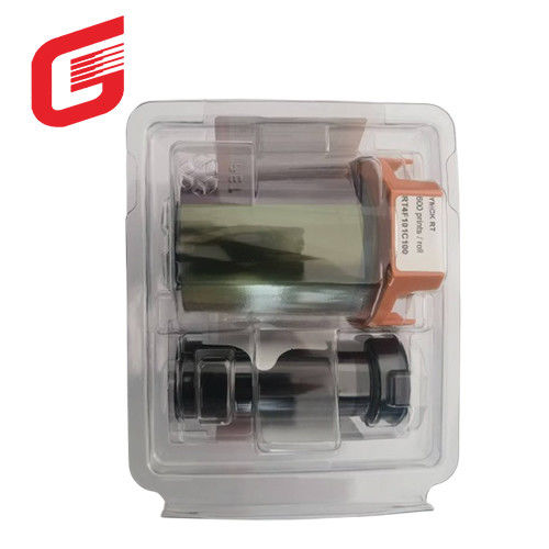 Evolis AGILIA 리본 플라스틱 카드 프린터 투명한 보이지 않는 파란색 자외선 열 리본 RT4F101C100